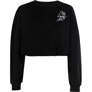 Mymo XS Schwarzer Cropped Sweatshirt - Sweatshirt Mymo XS Schwarzer Cropped Sweatshirt - Sweatshirt