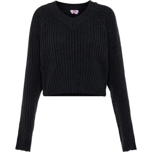 Mymo Zwart V-hals Trui - Sweater Mymo Zwart V-hals Trui - Sweater