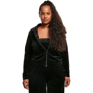 URBAN CLASSICS Short Velvet Zip Hoody - Sweatshirt URBAN CLASSICS Short Velvet Zip Hoody - Sweatshirt