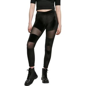 Leggings Urban Classics Damen Velvet Tech Mesh - Leggings Leggings Urban Classics Damen Velvet Tech Mesh - Leggings