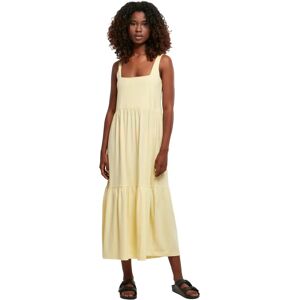 Urban Classics Ladies 7/8 Length Valance Summer Dress (TB4784) - softyellow Urban Classics Ladies 7/8 Length Valance Summer Dress (TB4784) - softyellow