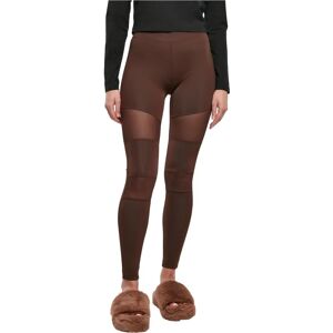 Urban Classics XS Brown Tech Mesh Leggings - Leggings Urban Classics XS Brown Tech Mesh Leggings - Leggings