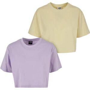 Urban Classics Lavendel Zachtgeel Oversized T-shirt 2-pack - T-Shirt Urban Classics Lavendel Zachtgeel Oversized T-shirt 2-pack - T-Shirt