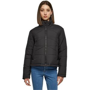 Jachetă Puffer Urban Classics Ladies Arrow neagră Jachetă Puffer Urban Classics Ladies Arrow neagră