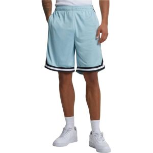 Urban Classics Herren Streifen Mesh Shorts - Oceanblau/Schwarz/Weiß - Shorts Urban Classics Herren Streifen Mesh Shorts - Oceanblau/Schwarz/Weiß - Shorts