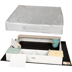 WONDERMAKE 31006 - Holzsandkasten mit Abdeckung - Quadratischer Kinder-Sandkasten WONDERMAKE 31006 - Holzsandkasten mit Abdeckung - Quadratischer Kinder-Sandkasten
