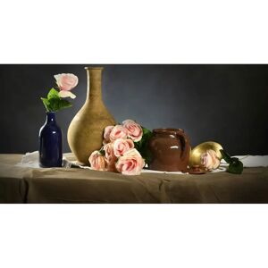 PAPERMOON Vasen mit Blumen Bunt Wandbild - Wandbild PAPERMOON Vasen mit Blumen Bunt Wandbild - Wandbild