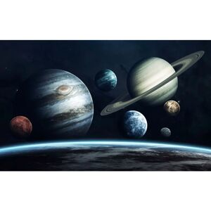 PAPERMOON Planeten Tapete - Mehrfarbig, 4m x 2.6m - Tapete PAPERMOON Planeten Tapete - Mehrfarbig, 4m x 2.6m - Tapete