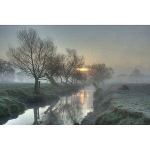 PAPERMOON Nebel Landschaft Bunt Fototapete - Vliestapete PAPERMOON Nebel Landschaft Bunt Fototapete - Vliestapete