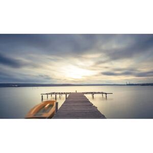 PAPERMOON Modell: Steg im Wasser - Bunte Tapete PAPERMOON Modell: Steg im Wasser - Bunte Tapete