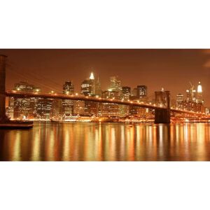 PAPERMOON Brooklyn Bridge bei Nacht Fototapete - Vlies Tapete PAPERMOON Brooklyn Bridge bei Nacht Fototapete - Vlies Tapete