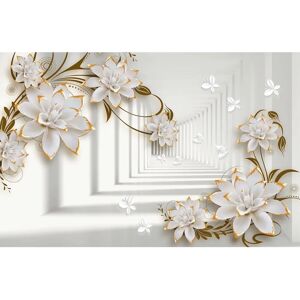 PAPERMOON Blumen Muster Fototapete - Wandbild PAPERMOON Blumen Muster Fototapete - Wandbild