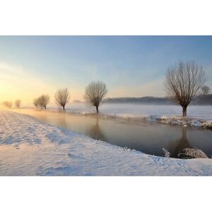 PAPERMOON Winter Fluss Wandbild - Tapete PAPERMOON Winter Fluss Wandbild - Tapete