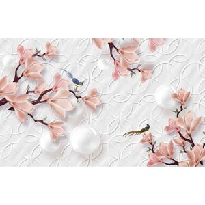 PAPERMOON Blumenmuster Fototapete - Bunt, 5m x 2,8m - Tapete PAPERMOON Blumenmuster Fototapete - Bunt, 5m x 2,8m - Tapete