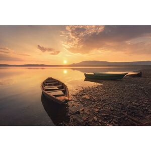 PAPERMOON Fototapete DMITRY KUPRATSEVICH, BOOT AM SEE - Wandbild PAPERMOON Fototapete DMITRY KUPRATSEVICH, BOOT AM SEE - Wandbild