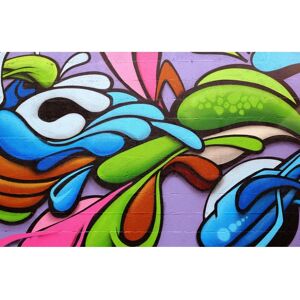 PAPERMOON Bunt Tapete Graffiti Dekor Abstrakt Fantasie Bunte Steine - Tapete PAPERMOON Bunt Tapete Graffiti Dekor Abstrakt Fantasie Bunte Steine - Tapete