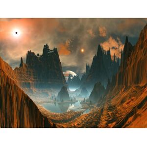 PAPERMOON Futuristische Weltraum Mond Galaxie Universum Wandbehang PAPERMOON Futuristische Weltraum Mond Galaxie Universum Wandbehang