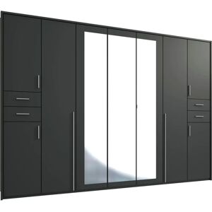 WIMEX Vegas Kleiderschrank - 9 Türen, Spiegel, Grau WIMEX Vegas Kleiderschrank - 9 Türen, Spiegel, Grau