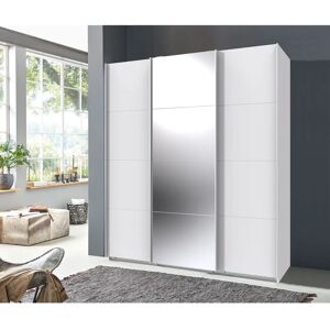 WIMEX Norderstedt Kleiderschrank - 3 Türen, 180x210cm, Weiß/ Spiegel WIMEX Norderstedt Kleiderschrank - 3 Türen, 180x210cm, Weiß/ Spiegel