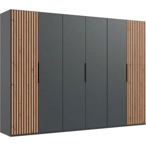 WIMEX Andorra Kleiderschrank - 6 Türen, 300cm, Schwarz, Artisan Eiche Optik WIMEX Andorra Kleiderschrank - 6 Türen, 300cm, Schwarz, Artisan Eiche Optik