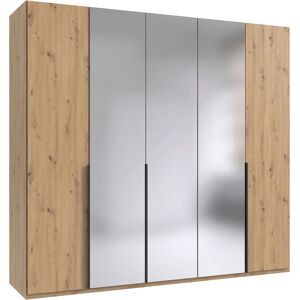 WIMEX Mugano Drehtürenschrank - Artisan-Eiche Nachbildung - Schwarze Griffe - 225cm breit WIMEX Mugano Drehtürenschrank - Artisan-Eiche Nachbildung - Schwarze Griffe - 225cm breit