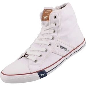 Mustang Schuhe Hoch-Top Sneaker - Weiß - Freizeit-Schuh Mustang Schuhe Hoch-Top Sneaker - Weiß - Freizeit-Schuh