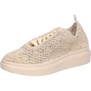 Mustang beige casual sneakers - Textiel, Synthetisch Mustang beige casual sneakers - Textiel, Synthetisch