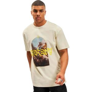 MISTERTEE T-shirt Oversize Unisex Pray Painting - Casual, Cotone, Beige MISTERTEE T-shirt Oversize Unisex Pray Painting - Casual, Cotone, Beige