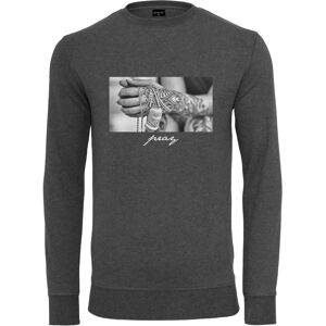 MISTERTEE Pray 2.0 Crewneck - Bluza z kapturem, Szara, Mężczyzna MISTERTEE Pray 2.0 Crewneck - Bluza z kapturem, Szara, Mężczyzna
