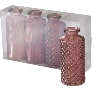 Ensemble de 4 Vase en Verre Rose Boltze 2031373 - Vase Rond, 4 pcs - Tons Roses - Publicité Ensemble de 4 Vase en Verre Rose Boltze 2031373 - Vase Rond, 4 pcs - Tons Roses - Publicité