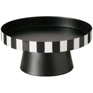 Cato - Monochrome Striped Cake Stand - Black/White - Cake Stand Cato - Monochrome Striped Cake Stand - Black/White - Cake Stand