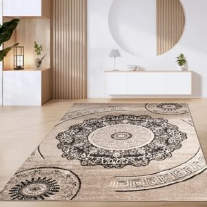 Tappeto Paco Home Beige Marrone Motivo Geometrico - Tappeto Tappeto Paco Home Beige Marrone Motivo Geometrico - Tappeto