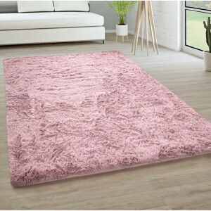 Tappeto Salotto Pelo Lungo - Rosa Antico - Paco Home Tappeto Salotto Pelo Lungo - Rosa Antico - Paco Home
