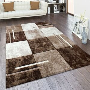 Tappeto Paco Home Marrone Beige Pelo Corto - Motivo Vintage 3D Tappeto Paco Home Marrone Beige Pelo Corto - Motivo Vintage 3D