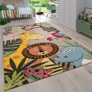 Alfombra infantil de selva Paco Home - Motivos animales y jungla Alfombra infantil de selva Paco Home - Motivos animales y jungla
