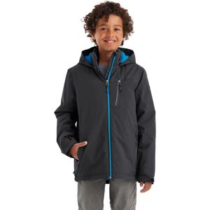 KILLTEC Kinder Wasserdichte Jacke - Unisex - Schwarz/Blau - 152 KILLTEC Kinder Wasserdichte Jacke - Unisex - Schwarz/Blau - 152