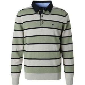 Fynch-Hatton Khaki Rugby gestreift superfiner Baumwollpullover Fynch-Hatton Khaki Rugby gestreift superfiner Baumwollpullover