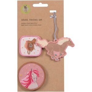 Lässig Pink School Set with Patches & Charms - School Type Lässig Pink School Set with Patches & Charms - School Type