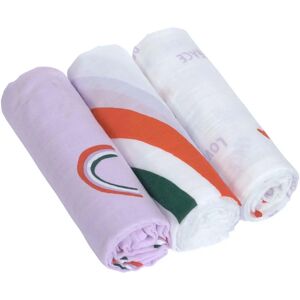 Lässig Lila Set de 3 Muselinas Lässig Lila Set de 3 Muselinas