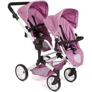 CHIC2000 Linus Duo Pink Doll Stroller - Twin Baby Carriage for 50cm Dolls CHIC2000 Linus Duo Pink Doll Stroller - Twin Baby Carriage for 50cm Dolls
