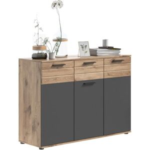 XONOX.home Mason Komódia - Nox tölgy és Basalt szürke - 120cm XONOX.home Mason Komódia - Nox tölgy és Basalt szürke - 120cm