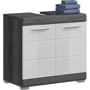 XONOX.home Scout Badezimmer Unterschrank - Hochglanz Weiß & Grau XONOX.home Scout Badezimmer Unterschrank - Hochglanz Weiß & Grau