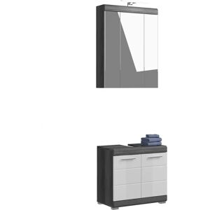 Höffner SCHLOONSEE 2-teiliges Badmöbel-Set mit LED - Badezimmermöbel Höffner SCHLOONSEE 2-teiliges Badmöbel-Set mit LED - Badezimmermöbel