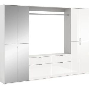 XONOX.home Šatník se Zrcadlem - Moderní Design, 243x193cm, Bílý XONOX.home Šatník se Zrcadlem - Moderní Design, 243x193cm, Bílý