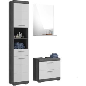 Hvit Badekarmøbel 3-delt - Moderne og Holdbar Hvit Badekarmøbel 3-delt - Moderne og Holdbar