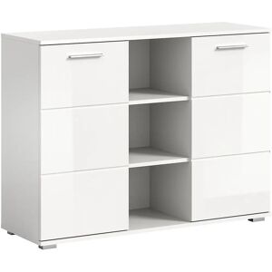 XONOX.home Weiß Hochglanz Sideboard mit Verstellbaren Einlegeböden XONOX.home Weiß Hochglanz Sideboard mit Verstellbaren Einlegeböden