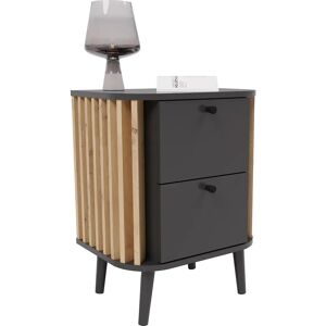 Xonox Home Nachttisch - Modern, 2 Schubladen, 45x60cm - Nachtkommode Xonox Home Nachttisch - Modern, 2 Schubladen, 45x60cm - Nachtkommode