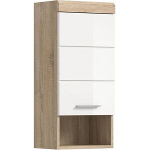 Nástěnná skříňka Höffner - 37x79cm - Bílá - Nastavitelná police - MDF přední díl - Koupelnové úložení Nástěnná skříňka Höffner - 37x79cm - Bílá - Nastavitelná police - MDF přední díl - Koupelnové úložení