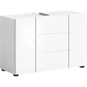 VARKA Weiß Badezimmer Schrank - 82x56x34 cm - Modernes Design VARKA Weiß Badezimmer Schrank - 82x56x34 cm - Modernes Design