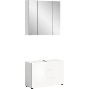 VARKA Hvit Badekabinett Sett - 82x190x34 cm VARKA Hvit Badekabinett Sett - 82x190x34 cm